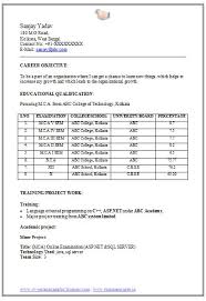 Ms office on mca resume. Mca Fresher Resume Format Doc 1 Resume Format Resume Format Download Resume Format For Freshers