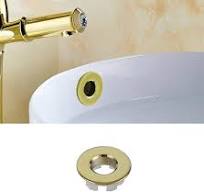 JIHUOO 2 Pièces Anneau Trop Plein Lavabo Bouchon Trop Plein ...