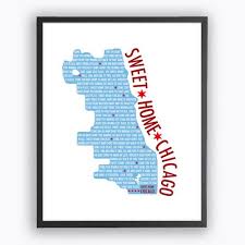 Diy Sweet Home Chicago Printable Wall Art Digital Art By Kategeary 5 00 Chicago Wall Art Chicago Flag Art Chicago Print