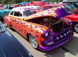 1952 Chevrolet Orange W Purple Flames Purple Flame Chevrolet Orange And Purple