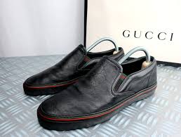 Gucci - Leather Slip-On GG Signature Tornacipő - Méret: - Catawiki