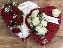 We put our heart into every stem we grow. Double Solid Heart By Sarahs Rose Garden Florists Christmas Wreaths Funeral Tributes Holiday Decor