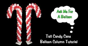 For that photo of you eating candy canes: Candy Cane Balloon Decoration Tutorial Balloons Christmas Balloons Candy Balloons