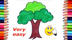 Go back over your tree with a sharp, dark pencil, such as a mechanical hb pencil, and draw over each branch so they really stand out. How To Draw A Tree Easy Tree Drawing For Kids Youtube
