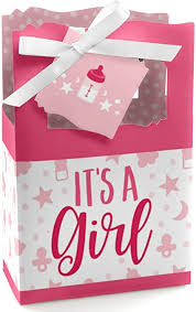 Gift tags,baby shower tags,hollow heart thank you for celebrating with us tags,100 pcs kraft thank you tags shower favors tags for wedding party favors thanksgiving with 100 feet natural jute twine. Amazon Com It S A Girl Pink Baby Shower Favor Boxes Set Of 12 Toys Games