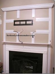 You place one plate behind the tv where the cables connect to the tv and one at the area where the cables will connect to receivers and source. How To Hide Tv Cords In Trim Work Sawdust Girl