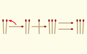 Move one matchstick and solve the equation. 16 Matchstick Puzzles To Fire Up Your Brain