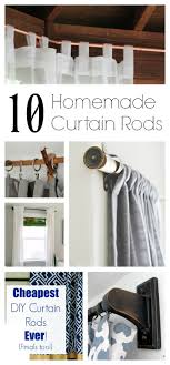 Here are six great ways. 10 Homemade Curtain Rods You Can Make