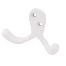 Discover the very best in accessories from waterworks today. Smith Locke Double Robe Hooks White 49mm 5 Pack Single Hooks Screwfix Com