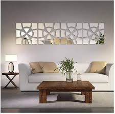 Instead, we will give you 50 options for a diy mirror that you can make yourself. Amazon Com 48pcs Set Geometric Art Mirror Effect 3d Wall Sticker Tv Backdrop Door Decorative Diy Painting Acrylic Sticker Living Room Home Decor Silver 30x120cm Home Kitchen