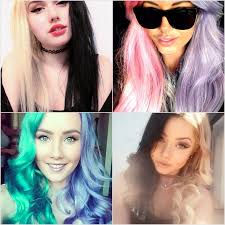 We've seen brunette to blonde dip dye, we've seen a blonde top layer with a contrasting brunette bottom sara lets her outlandish colour speak for itself when it comes to styling; Split Dyed Hair Color Popsugar Beauty