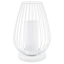 1280 x 1280 jpeg 117 кб. Vencino Table Lamp With Cage Shade In White Finish 94342 Lighting From The Home Lighting Centre Uk