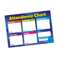 Attendance Chart 20 Cards A6