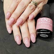 Cnd Acrylic Nails With Cnd Creative Play Gel Polish Cnd Cndretentionplus Cndcreativeplaygelpolish Creativeplay Mauve Mauve Nails Gel Polish Acrylic Nails