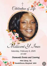 Sorry to make this announcement but we lost our Sister Millicent Imes.  please pray for the family.