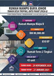 Permohonan erumah johor 2020 online rumah mampu milik johor. Cara Mohon Rumah Mampu Biaya Johor Serendah Rm42 000 Teres 2 Tingkat