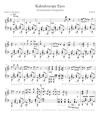 Bittersweet Panic At The Disco Download 68 Panic At The Disco Kaleidoscope Eyes Sheet Music For Piano Solo Musescore Com