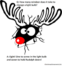 Christmas Joke Meme Rudolph The Red Nosed Reindeer Christmas Ornaments Top Brands Artists Designer Names Christmas Jokes Rudolph The Red Christmas Illustration