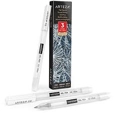 Quick gel pen sketch by devangelic on deviantart. Arteza White Gel Pens Set Pack Of 3 White Gel Pens For Artists With 0 6mm 0 8mm And 1 00 Mm Nibs White Rollerball Pens For Writing Drawing Taking Notes Sketching Pricepulse