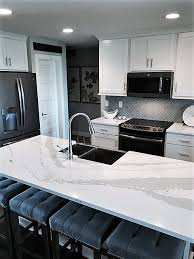 Cambria quartz stone surface, brittanica on display here at www.kbskitchen.com, come visit our showroom conveniently located in white plains, ny. Cambria Brittanicca Kitchen Island And Cambria Whitehall Perimeter Transitional Kitchen Other By Creative Surfaces Countertops Tile Houzz
