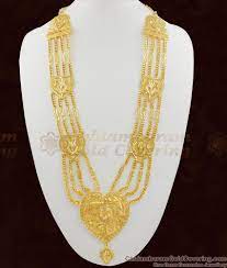 Big Heart Dollar Four Line Gold Governor Malai Heavy Long Haram Gold Haram Designs Grand Designs Real Gold Jewelry