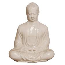 Budha statue buddha statue home buddha wall art buddha decor buddha painting meditating buddha statue small buddha statue buddha kunst buddha zen. Antique White Ceramic Meditating Buddha Lotus Seat Statue Small Large 20 30 H Kathy Kuo Home