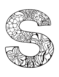Coloring pages are all the rage these days. Letter S Zentangle Coloring Page From Zentangle Alphabet Category Select From 30582 Print Alphabet Coloring Pages Free Printable Coloring Pages Coloring Pages