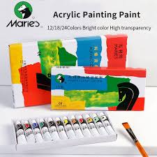 maries professional acrylic painting paints set 12 18 24