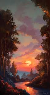 37 Best Mountain Sunset Ideas Landscape Paintings Mountain Sunset Art Painting