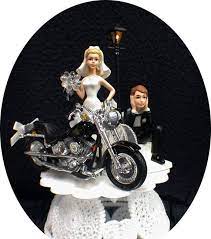 Wedding Cake Topper W Die Cast Harley Davidson Motorcycle Etsy Wedding Cake Toppers Bridal Cake Topper Wedding