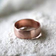 Extra Wide Band Rose Gold Mens Wedding Band Recycled 14k Pink Etsy Rose Gold Mens Wedding Band Mens Wedding Bands Wedding Bands
