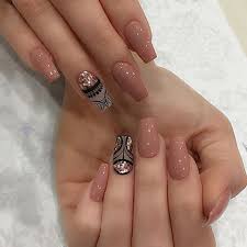Observa esta colección de uñas de acrílico. Nailsoftheday Unas Decoradas Acrilicas Unas Acrilicas Naturales Unas Decoradas