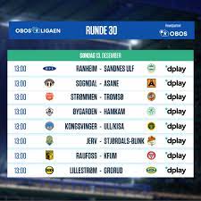 Meny lukk meny søk lukk søk runde 12. Obos Ligaen Fotos Facebook