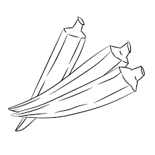 Blank Picture Of Ladyfinger Colouring Images Google Search Coloring Pages Lady Fingers Vegetable Coloring Pages