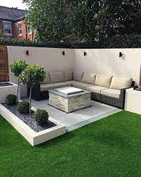 Contemporary Back Yard Taman Luar Ruangan Desain Patio Inspirasi Taman