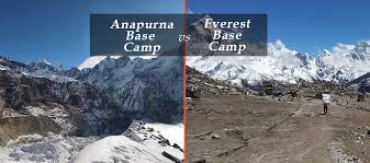 annapurna vs everest base camp trek comparison on all