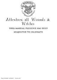 Template Harry Potter Happy Birthday Card Printable Free Printable Harry Potter Hogwarts Invitation Template Drevio Harry Potter Invitations Harry Potter Printables Free Harry Potter Birthday Invitations