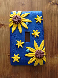 Fimo Light Switch Plate Decorative Light Switch Covers Clay Crafts Polymer Clay Crafts