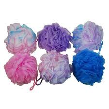 Robot Check Shower Pouf Bath Sponges Loofah