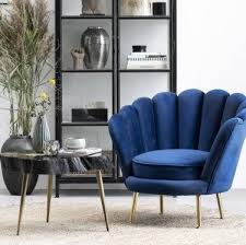 Santena Deep Blue Velvet Chair In 2020 Blue Velvet Chairs European Home Decor Room Decor