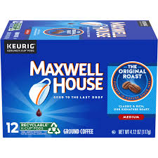 Melitta coffee pods, breakfast blend decaf, 18 pods/box folgers gourmet selections coffee pods, regular, 108 pods (fol63100ct). Maxwell House Original Roast Medium Roast K Cup Coffee Pods 12 Ct Box Coffee Pods Meijer Grocery Pharmacy Home More