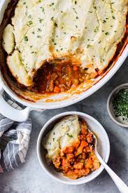 My original vegan shepherd's pie recipe. Mashed Cauliflower Shepherd S Pie Destination Delish