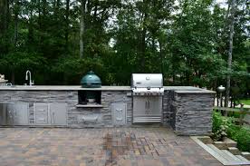Outdoor kitchen cabinet door styles. Outdoor Kitchen With Green Egg Houzz