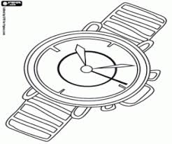 Colorare L Orologio Analogico Indica Il Tempo Con Le Mani Dell Orologio Questo Disegno Orologio Orologi Analogici Analogico