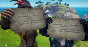 The grave adorned with rope to the south east the grave robber to the south east : Two Riddles Both In The Same Place But Different Number Of Steps Seaofthieves