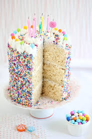 Birthday Cake Rice Krispie Treats Nutrition Rice Krispie Treat Sprinkle Cake Sprinkle Bakes Is Four Rice Krispie Treats Cake Birthday Cake Alternatives Sprinkle Cake
