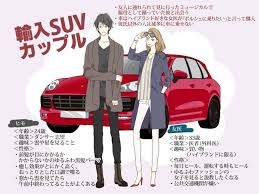 夢追いかけてる男子と高収入女子 輸入suv乗ってるカップルあるある 車 カップル図鑑 図鑑 おしゃれ カップル 可愛い カップル イラスト