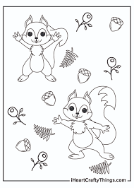 Chip and potato coloring pages 1. Printable Squirrels Coloring Pages Updated 2021