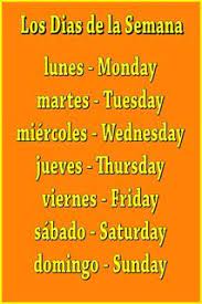 Spanish Benchmark How To Say The Days Of The Week In Spanish Learning Spanish Spanish Books Spanish Vocabulary