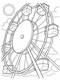 Color wheel coloring pages are great for learning about primary and secondary colors and color mixing. Ferris Wheel Coloring Page Crayola Com